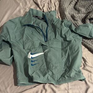 Nike Teal Pullover with Blue and White Logo